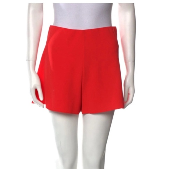Red high waisted mini shorts , dress shorts - Picture 1 of 7